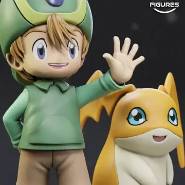 Фигурка «Ти Кей Такаиси и Патамон», Digimon