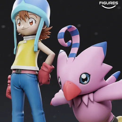 Фигурка «Сора Такэноути и Биёмон», Digimon