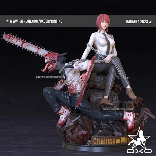 Диорама «Макима и Дэндзи», Chainsaw Man