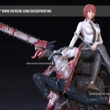 Диорама «Макима и Дэндзи», Chainsaw Man