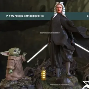Диорама «Асока Тано и Грогу», Star Wars