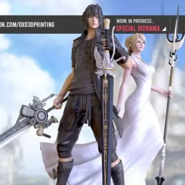 Диорама «Лунафрейя Нокс Флёре и Ноктис Люцис Кэлум», Final Fantasy