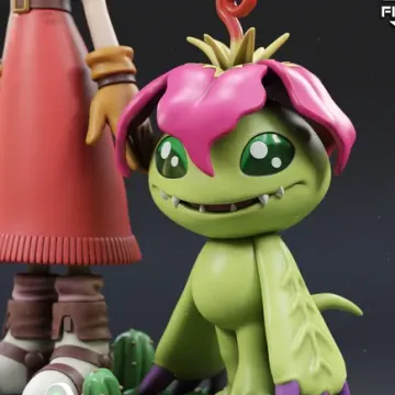Фигурка «Мими Татикава и Палмон», Digimon