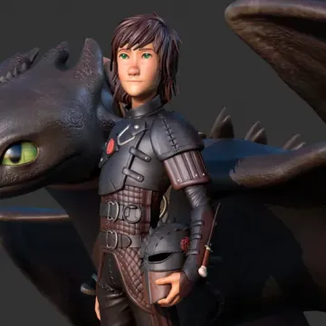 Фигурка «Иккинг и Беззубик», How to Train Your Dragon