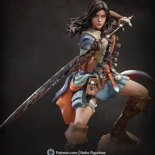 Фигурка «Охотница», Monster Hunter