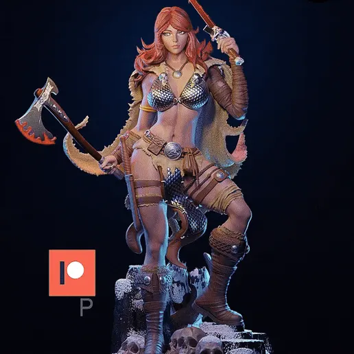 Фигурка «Рыжая Соня», Red Sonja