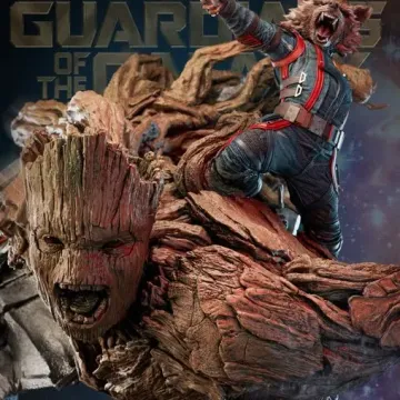 Диорама «Грут и Енот Ракета», Marvel