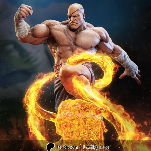 Фигурка «Сагат», Street Fighter