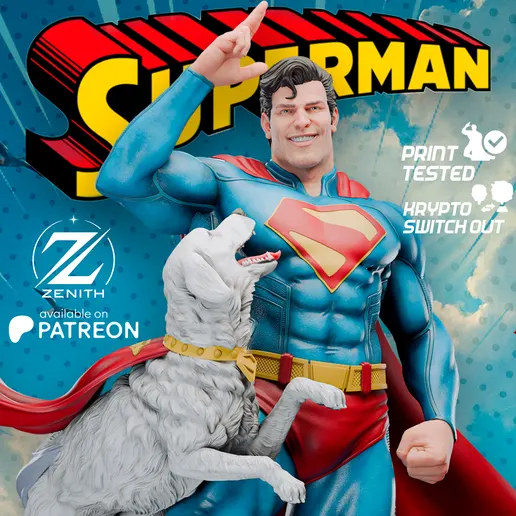 Фигурка «Супермен и Крипто», DC