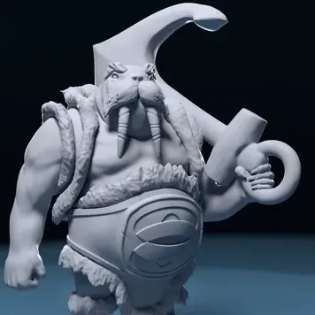 Фигурка «Морж с якорем»