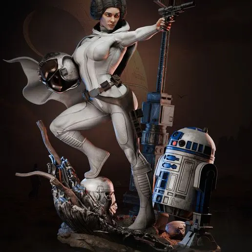 Фигурка «Лея Органа и R2-D2», Star Wars