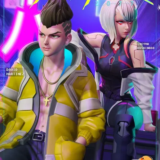 Фигурка «Люси и Дэвид Мартинес», Cyberpunk 2077