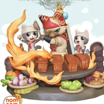 Диорама «Мяускулистый шеф», Monster Hunter