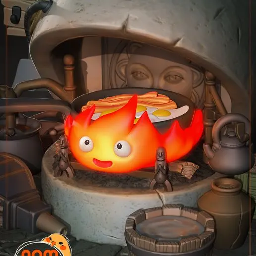 Диорама «Кальцифер», Studio Ghibli