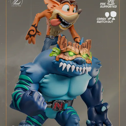 Фигурка «Крэш Бандикут», Crash Bandicoot