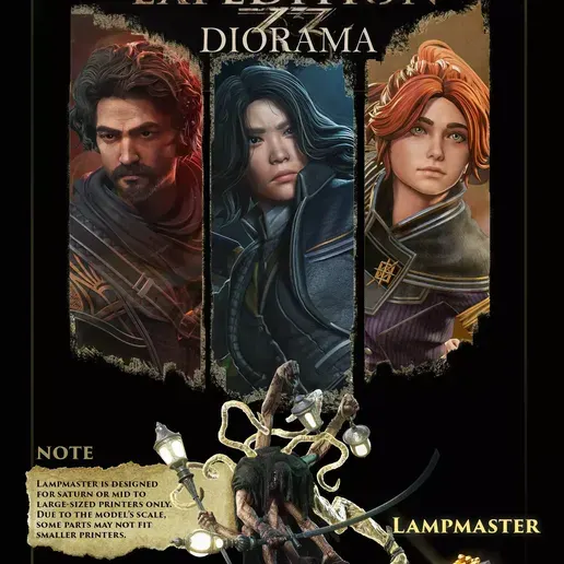 Диорама «Гюстав, Люне и Маэль», Clair Obscur: Expedition 33