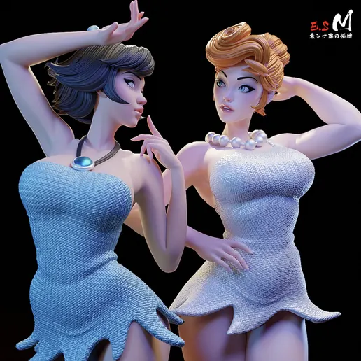 Набор «Бетти Раббл и Вилма Флинтстоун», The Flintstones
