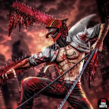 Диорама «Дэндзи и Бим», Chainsaw Man