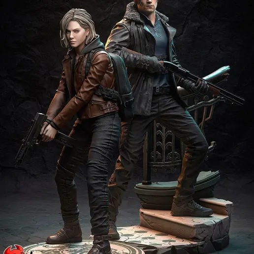 Диорама «Леон С. Кеннеди и Грейс Эшкрофт», Resident Evil