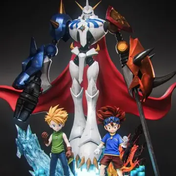 Диорама «Омнимон, Тай Камия и Мэтт Исида», Digimon