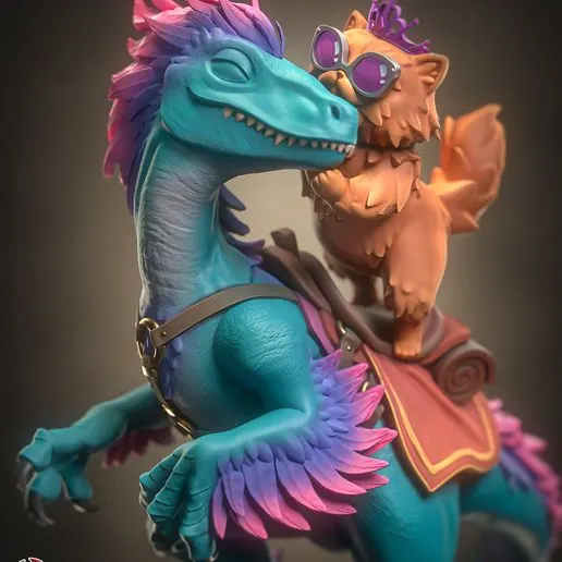 Фигурка «Mongo and Princess Donut», Monster Hunter