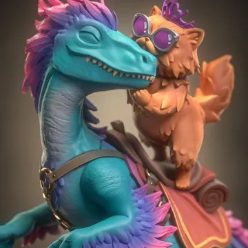 Фигурка «Mongo and Princess Donut», Monster Hunter