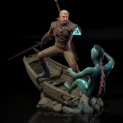 Диорама «Геральт из Ривии», The Witcher