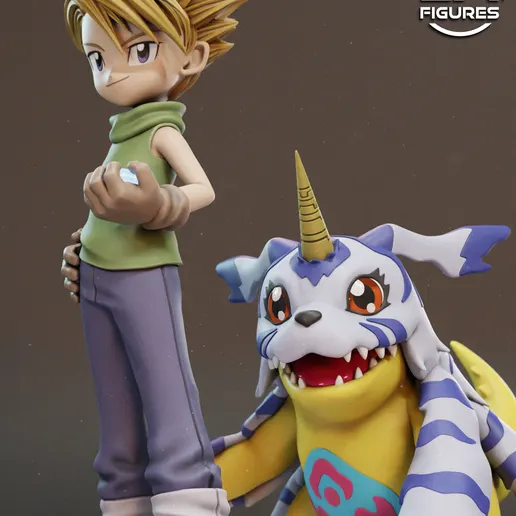 Фигурка «Мэтт Исида и Габумон», Digimon